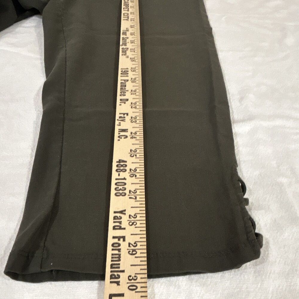 89th + Madison Women's Green XL Capri Leggings Criss-Cross 0116 - Picture 8 of 11